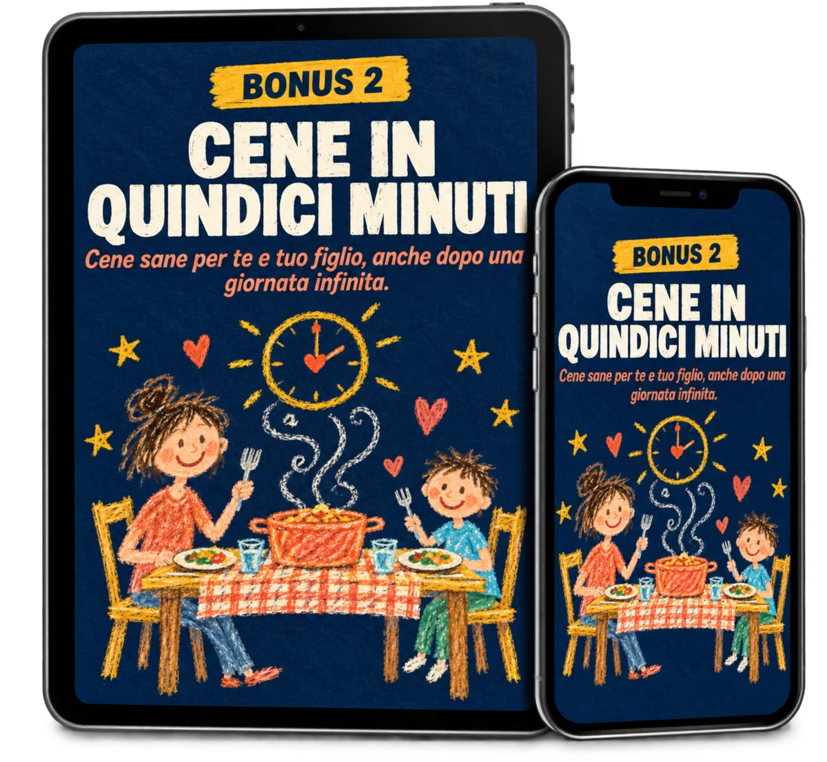 Bonus 2: Cene in Quindici Minuti, su tablet e telefono